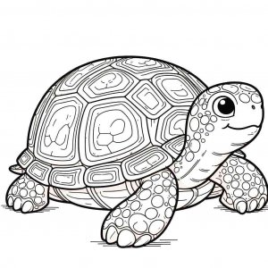 Turtle coloring page - picture 21