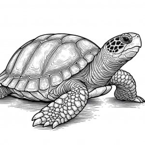 Turtle coloring page - picture 24