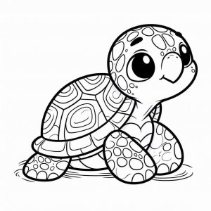 Turtle coloring page - picture 25