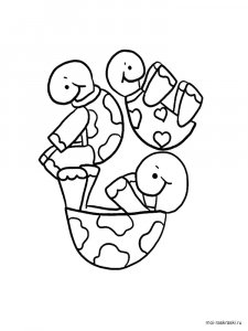 Turtle coloring page - picture 28