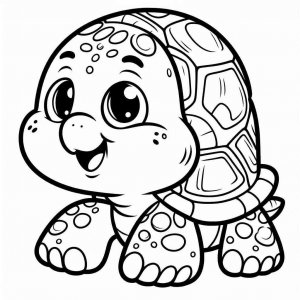 Turtle coloring page - picture 3