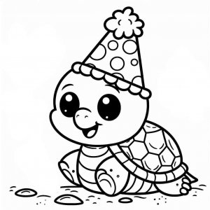 Turtle coloring page - picture 5