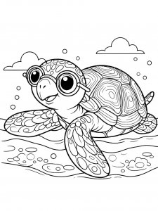 Turtle Coloring Pages 56