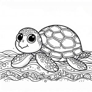 Turtle coloring page - picture 6