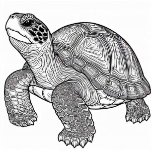 Turtle coloring page - picture 7