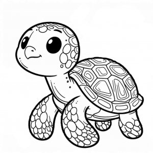 Turtle coloring page - picture 8