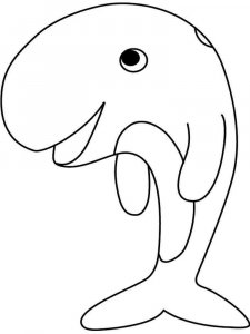 Whale coloring page - picture 35