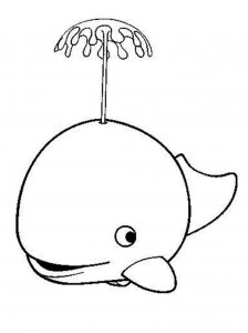 Whale coloring page - picture 25