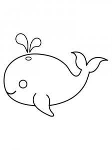 Whale coloring page - picture 1