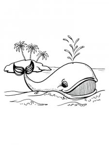 Whale coloring page - picture 12