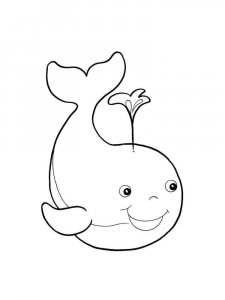 Whale coloring page - picture 2