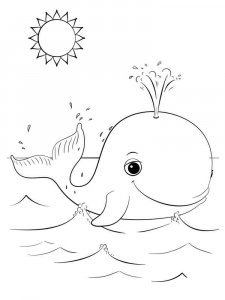 Whale coloring page - picture 20