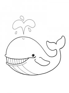 Whale coloring page - picture 3
