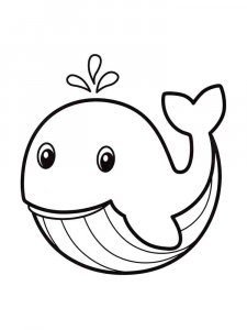 Whale coloring page - picture 4