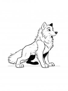Wolf Coloring Pages 34