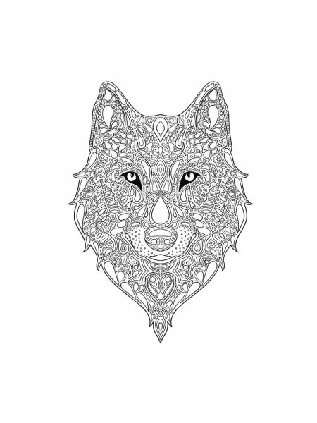 Wolf coloring pages