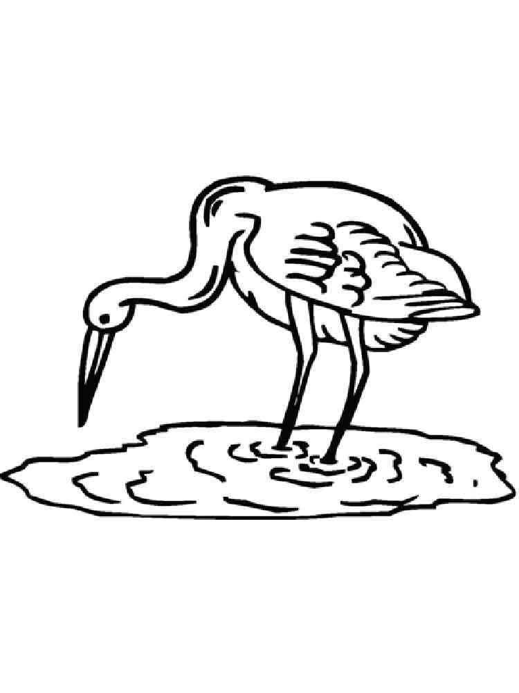 Crane coloring pages. Download and print Crane coloring pages