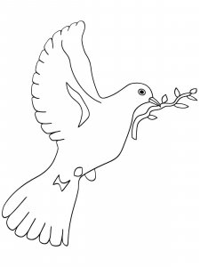 Dove coloring page - picture 11