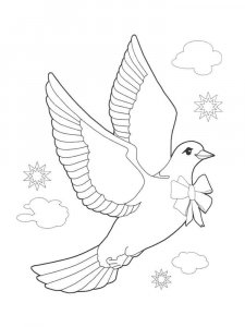 Dove coloring page - picture 2