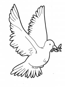 Dove coloring page - picture 7