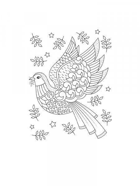 Dove coloring pages