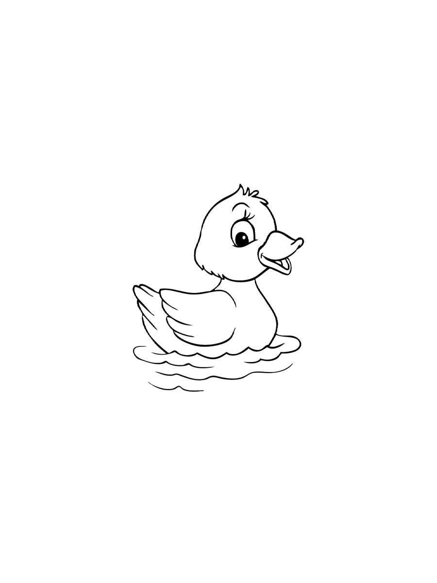 Duckling Coloring Pages