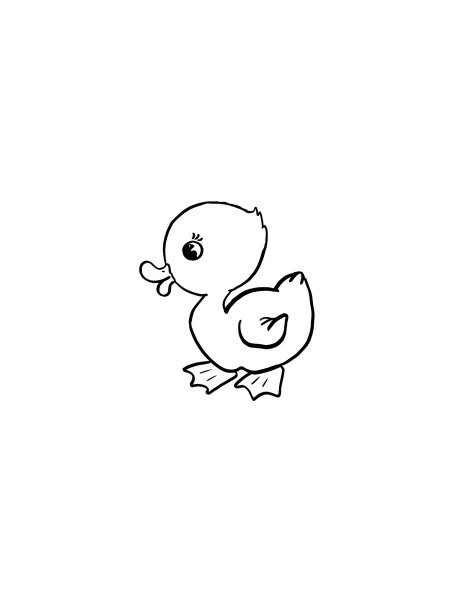 Duckling coloring pages