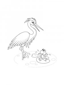 Egrets Birds Coloring Pages 19