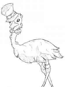 Emu coloring page - picture 8