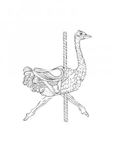 Ostrich Birds Coloring Pages 32