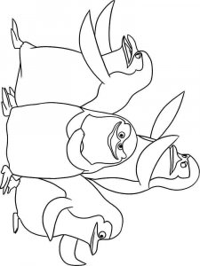 Penguin coloring page 14 - Free printable