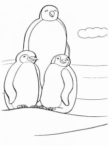 Penguin coloring page 5 - Free printable
