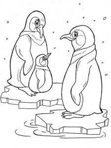 Penguin coloring page 6 - Free printable