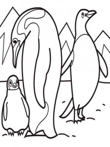 Penguin coloring page 7 - Free printable