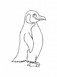 Penguin coloring page 18 - Free printable