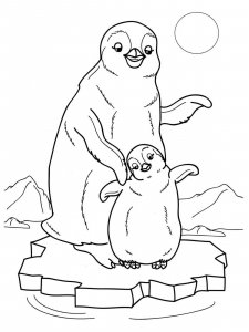 Penguin coloring page 30 - Free printable