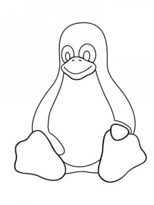 Penguin coloring page 31 - Free printable
