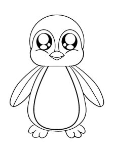 Penguin coloring page 34 - Free printable