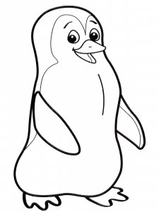 Penguin coloring page 20 - Free printable