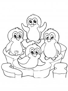 Penguin coloring page 24 - Free printable