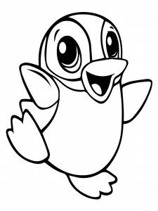 Penguin coloring page 25 - Free printable
