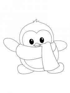 Penguin coloring page 26 - Free printable