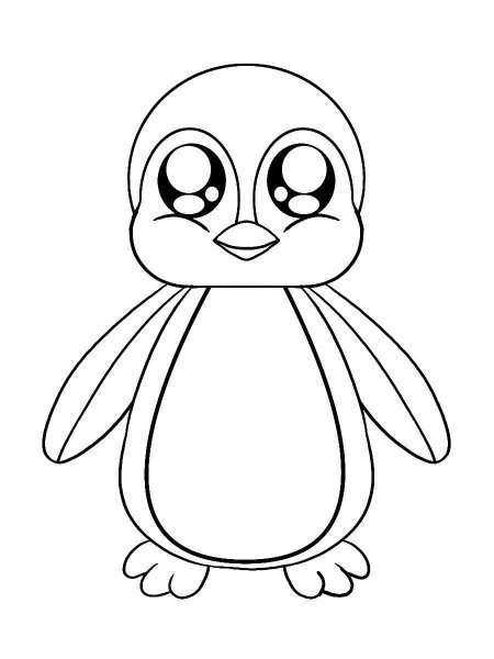 Penguins coloring pages