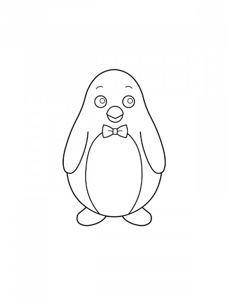 Penguins coloring pages