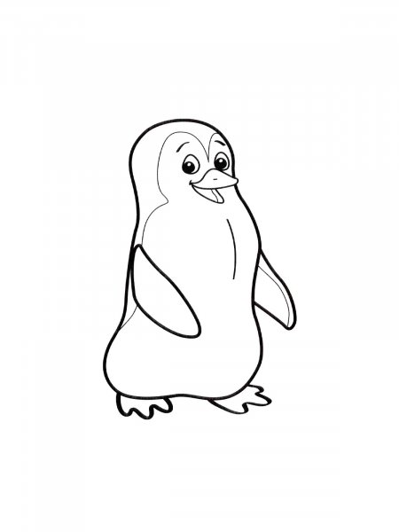 Penguins coloring pages