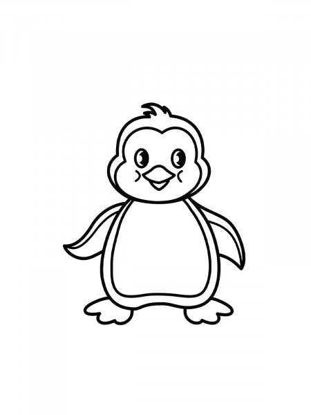 Penguins coloring pages