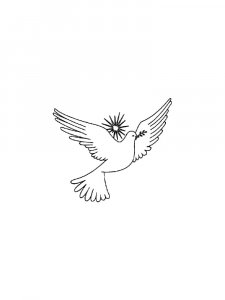 Pigeon Coloring Pages 9