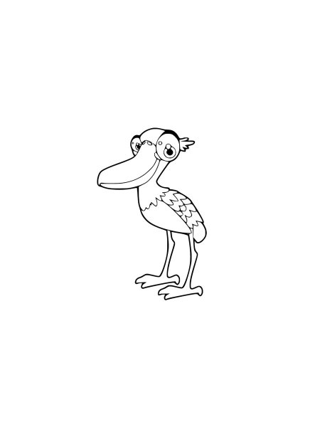 Shoebill coloring pages - Free Printable