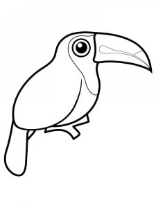 Toucan coloring page 3 - Free printable