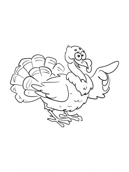 Turkeys coloring pages